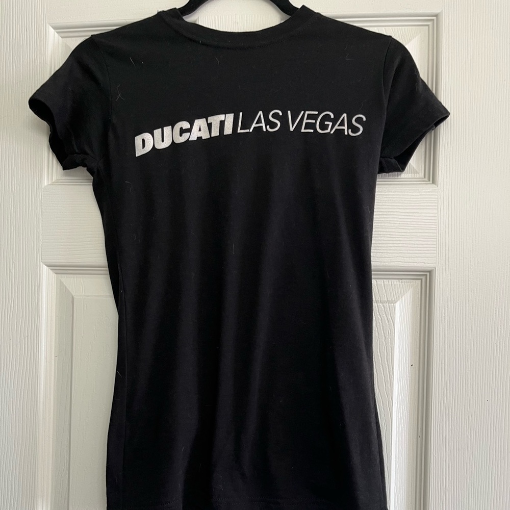 Gry/blk ducati Las Vegas motorcycle shirt